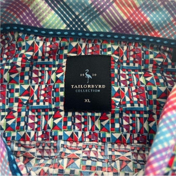 Men's Golf Shirt TaylorByrd Button down
Funky Wild Print XL Preppy College - Picture 2 of 4